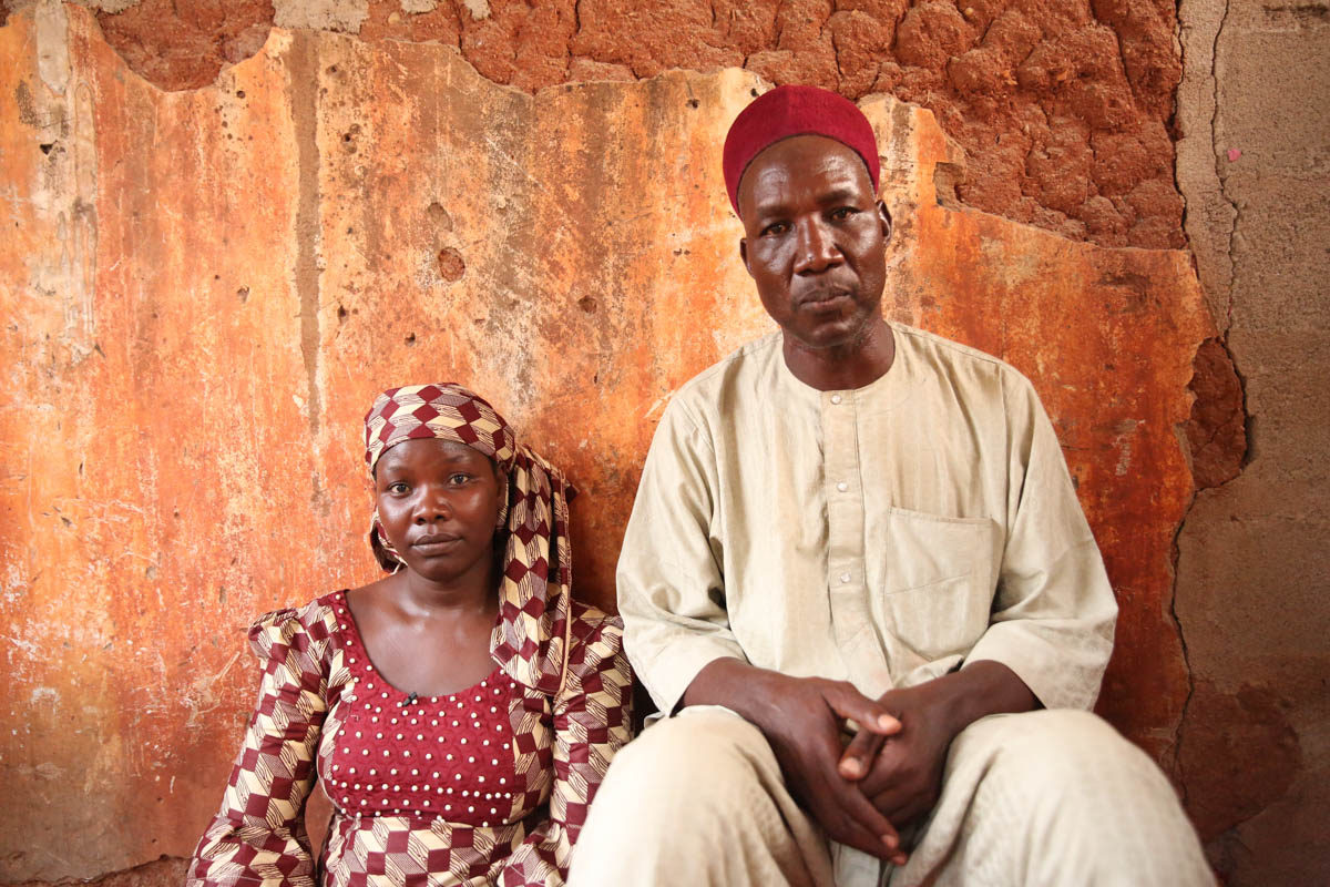 Aisha was single for many years until her gallantry in the fight against Boko Haram led her to capture the heart of her now husband, Muhammadu. Copyright: Rosie Collyer