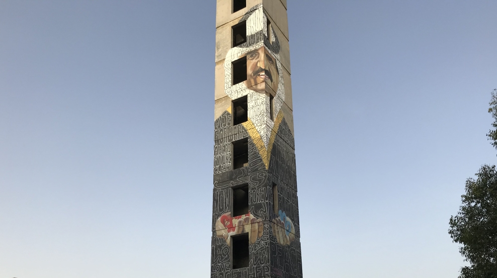 Amid the blockade, talented Qataris have showcased their art in public [Nawal Faisal Aqeel/Al Jazeera]