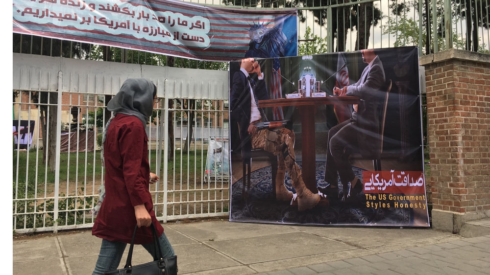 Photo at US embassy Tehran