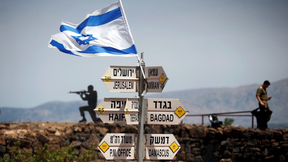 Mount Bental, an observation post in the Israeli-occupied Golan Heights that overlooks the Syrian side of the Quneitra crossing