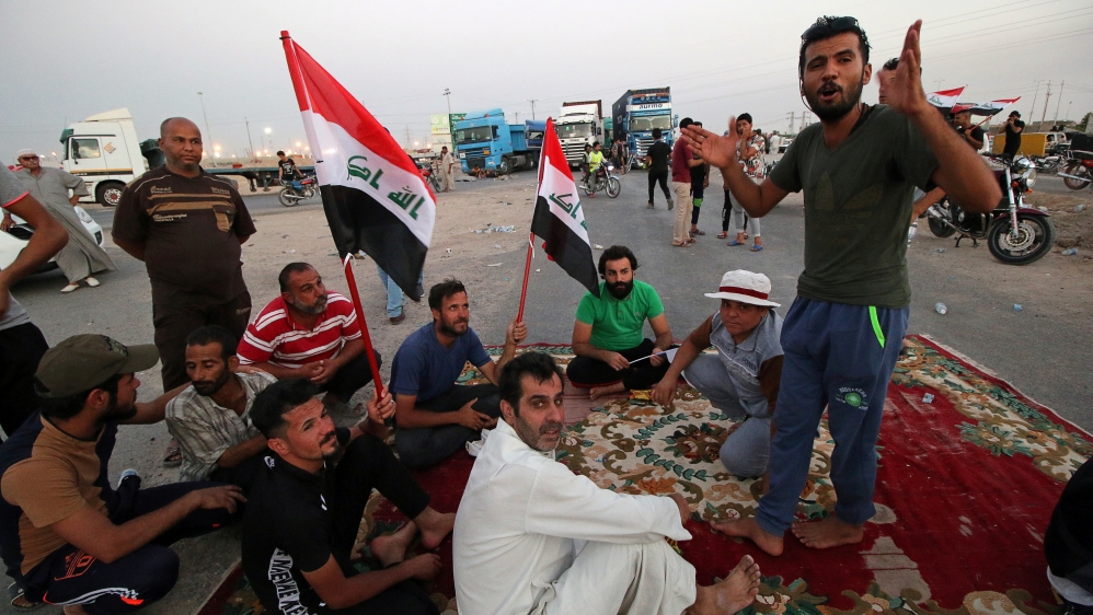 Iraqi protesters