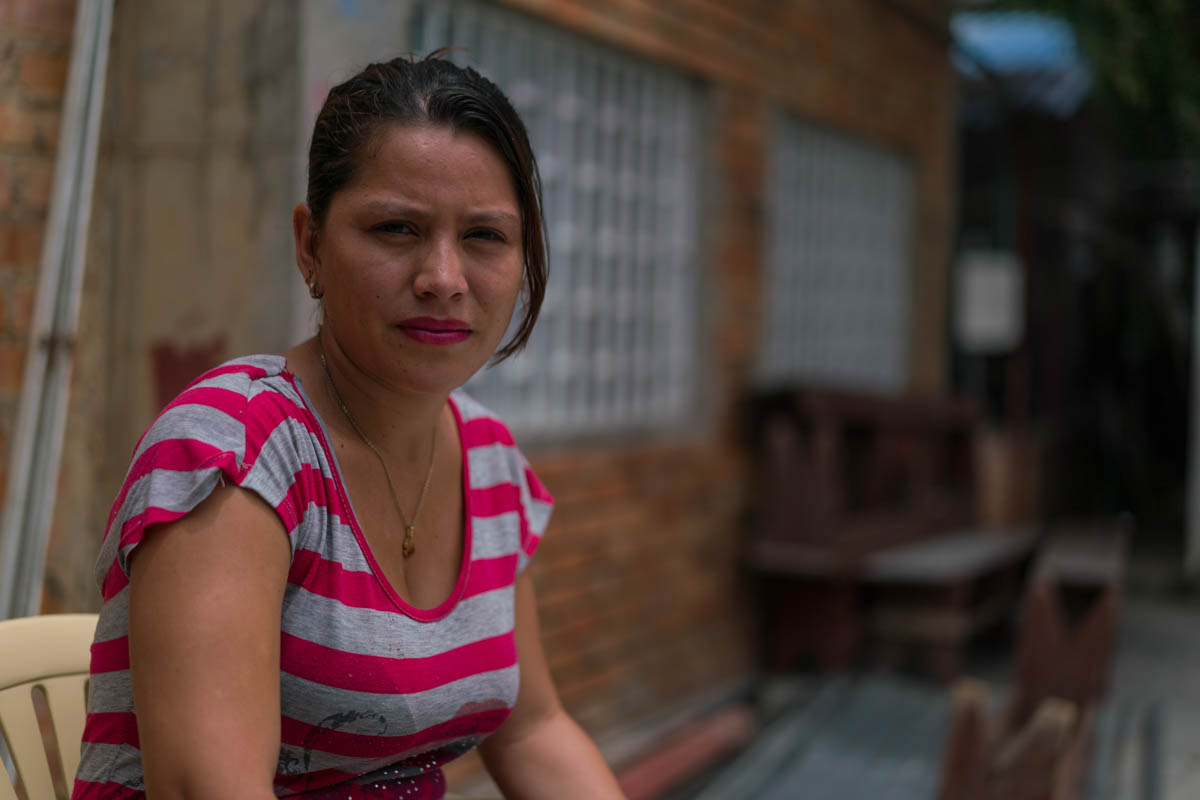 Carla,* 23, has lived in Colombia for two years, where she had to leave her children with family. Carla fled sexual violence when escaped to the border and made it to Cúcuta. Her family has been torn