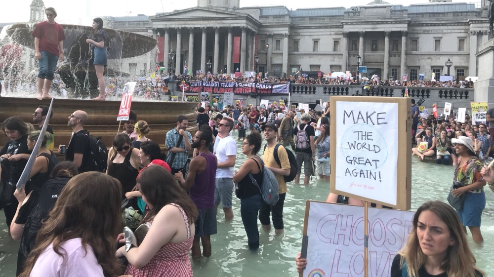 People of all ages took part in the London demonstration [Claire Gilbody Dickerson/Al Jazeera]