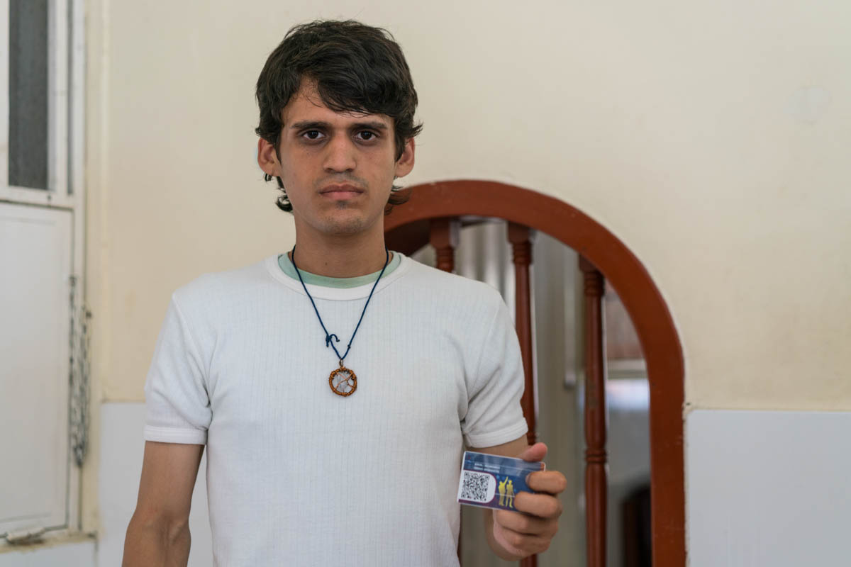 Andres came to Colombia from Venezeula just a few days ago and sought refuge in a local mission. He searched his identification numbers in the online voting registry for Venezuela’s presidential elect