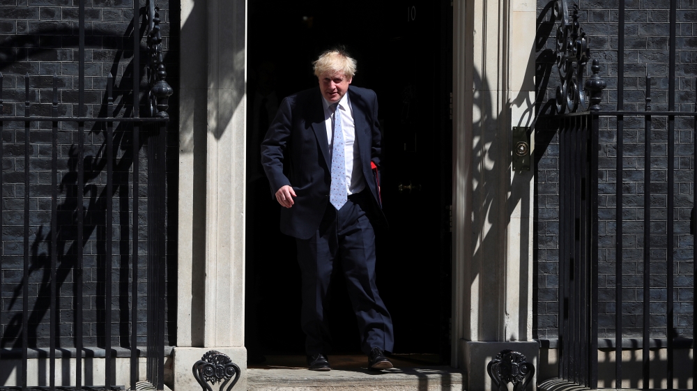 Britain''s Foreign Secretary Boris Johnson leaves 10 Downing Street, in London