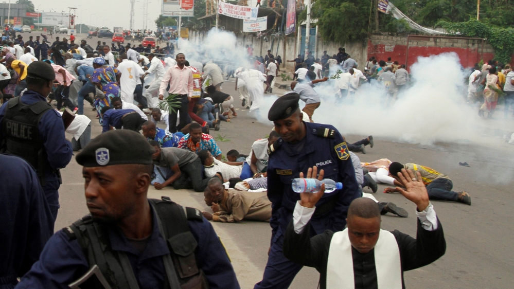 Anti-Kabila protests since December 2016, have been dealt with violently by security forces, according to Human Rights Watch [File: Kenny Katombe/Reuters]