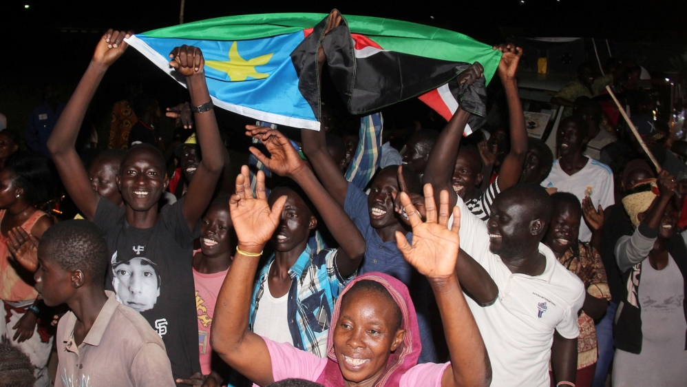 South Sudan peace celebration Reuters