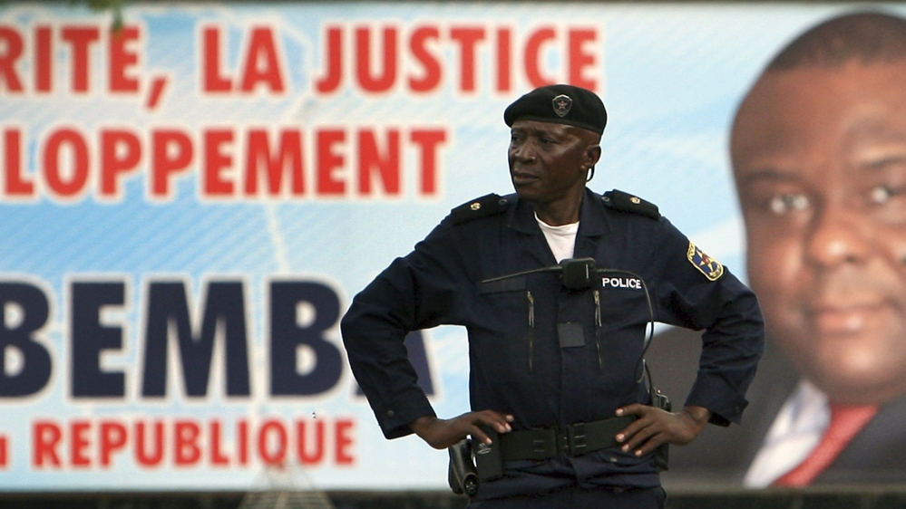 Bemba has been banned from running in the election because of a prior corruption-related conviction from the International Criminal Court [File: Goran Tomasevic/Reuters]