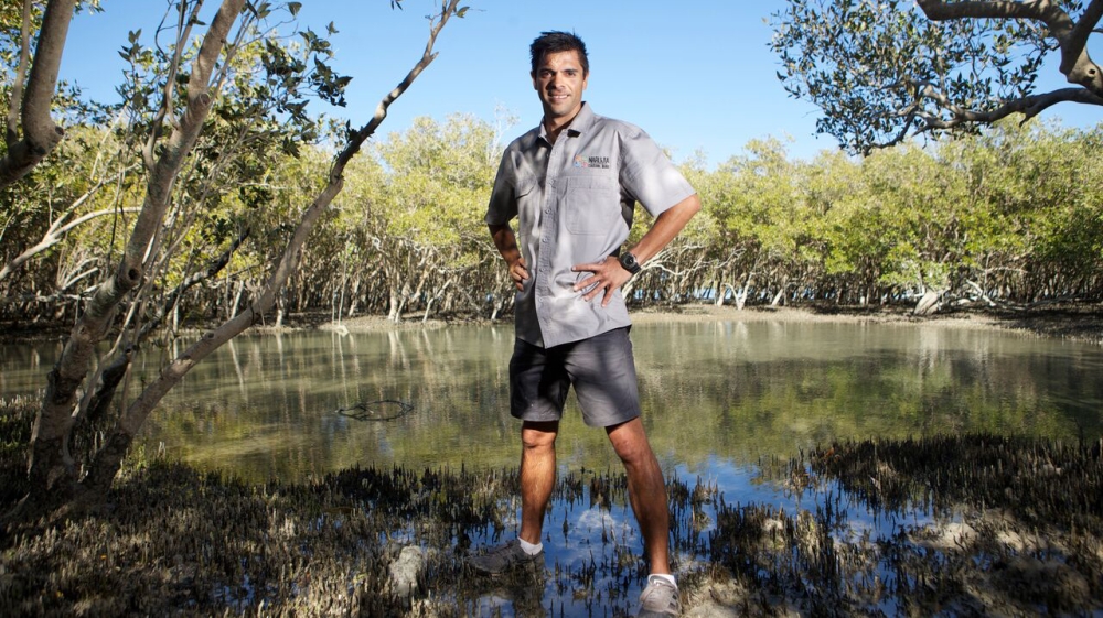 Bart Pigram shows visitors the culture and surroundings of the Traditional Owners of the Broome area [Bart Pigram/Al Jazeera]