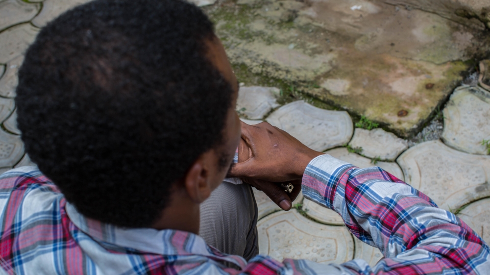 Shehu said he was beaten in school by a teacher at the age of 11 for challenging religious doctrines [Chika Oduah/Al Jazeera]