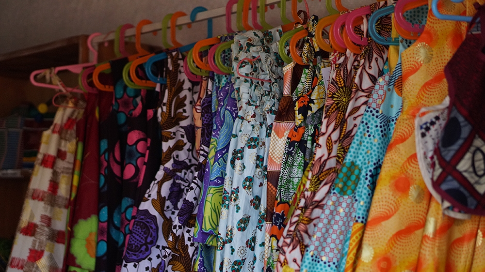 Women at the NWC cooperative manufacture clothes, accessories and homeware [Azad Essa/Al Jazeera]