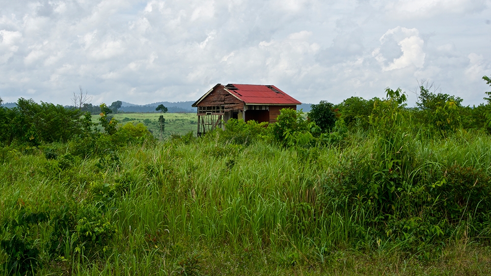 UDG relocation homes for villagers were built on unviable farming land and are already falling into disrepair [Andrew Nachemson/Al Jazeera]