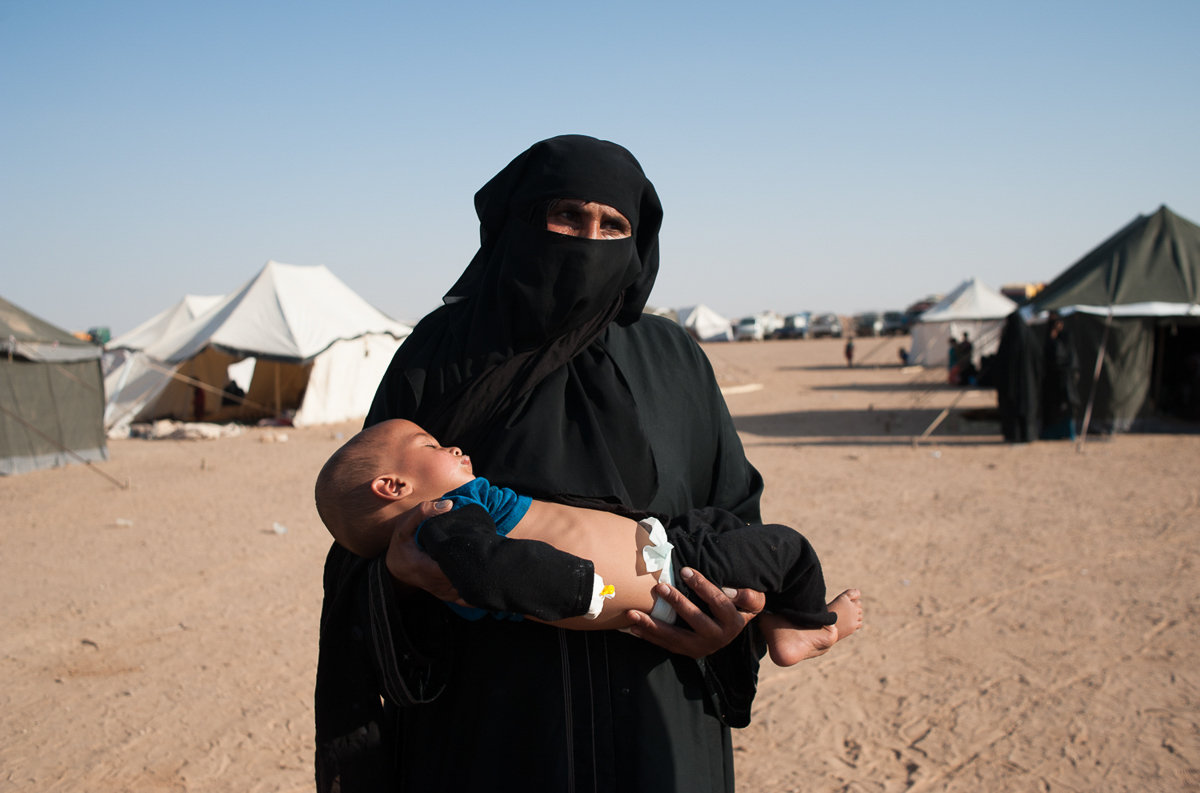 The nephew of Subiha is in need of medical care. In the camp of Hajin there are no doctors and ambulances. September 2018