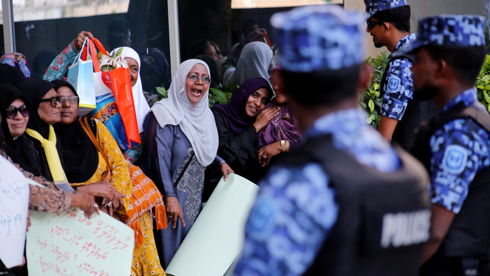Yameen's court complaint stirred fears of further unrest in the Maldives [File: Ashwa Faheem/Reuters]