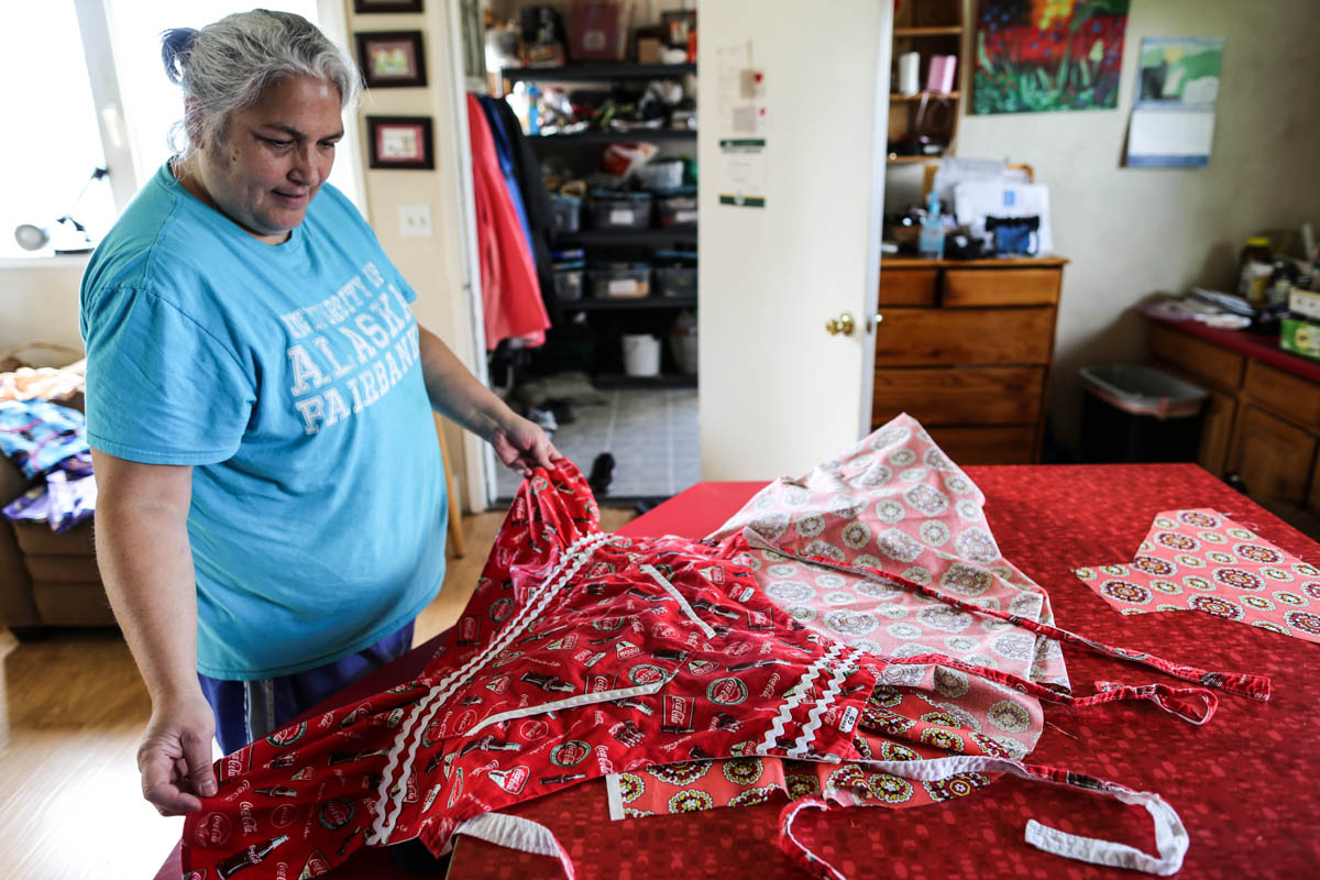 Kuspuk, the traditional dress of Alaska [Showkat Shafi/ Al Jazeera]