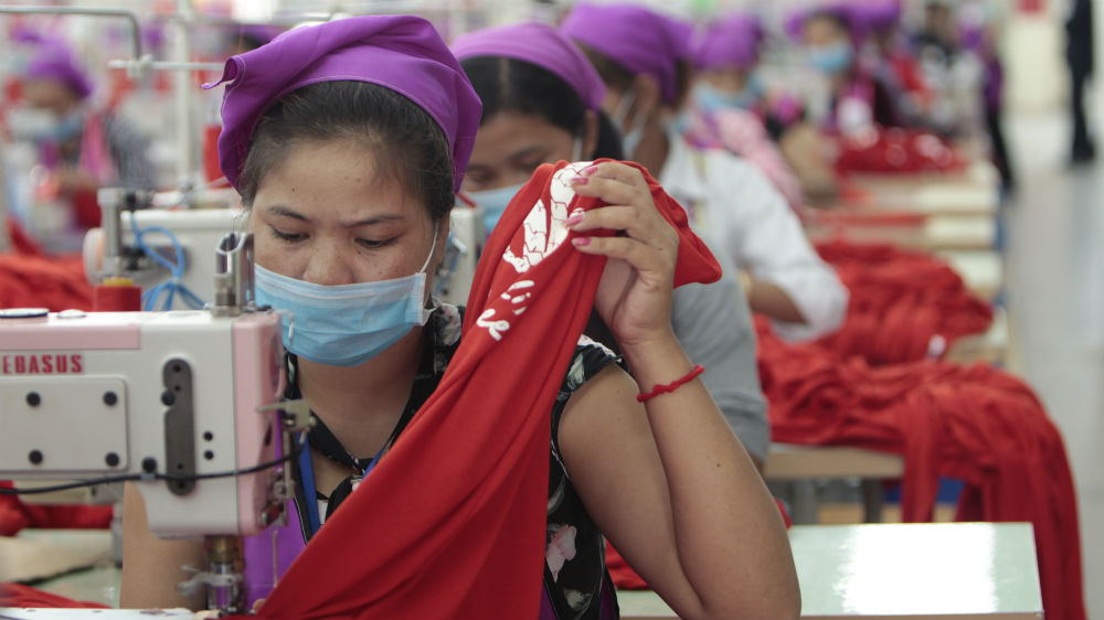 Cambodia garment workers
