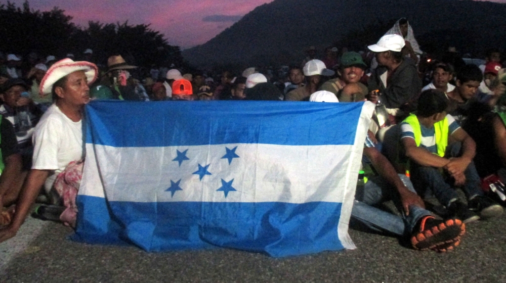 Those in the caravan often must sleep outdoors [Sandra Cuffe/Al Jazeera]