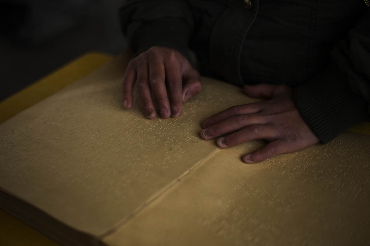 Braille is important for the children’s education and in China is developed from pinyin, a phonetic system the uses an adaptation of the Roman alphabet rather than Chinese characters as its source. Br