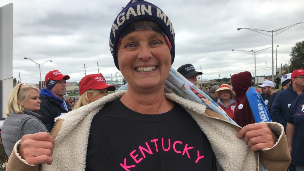 Sherry Perdue, who voted for Obama in 2012 and Trump in 2016, says she happy with the work of the US president thus far [Chris Kenning/Al Jazeera] 