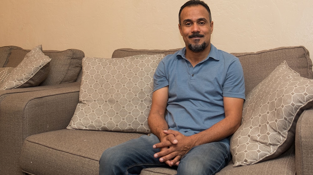 Khalid Al Jashame said he hopes his vote will help usher in politicians who treat refugees with respect [Eline van Nes/Al Jazeera]