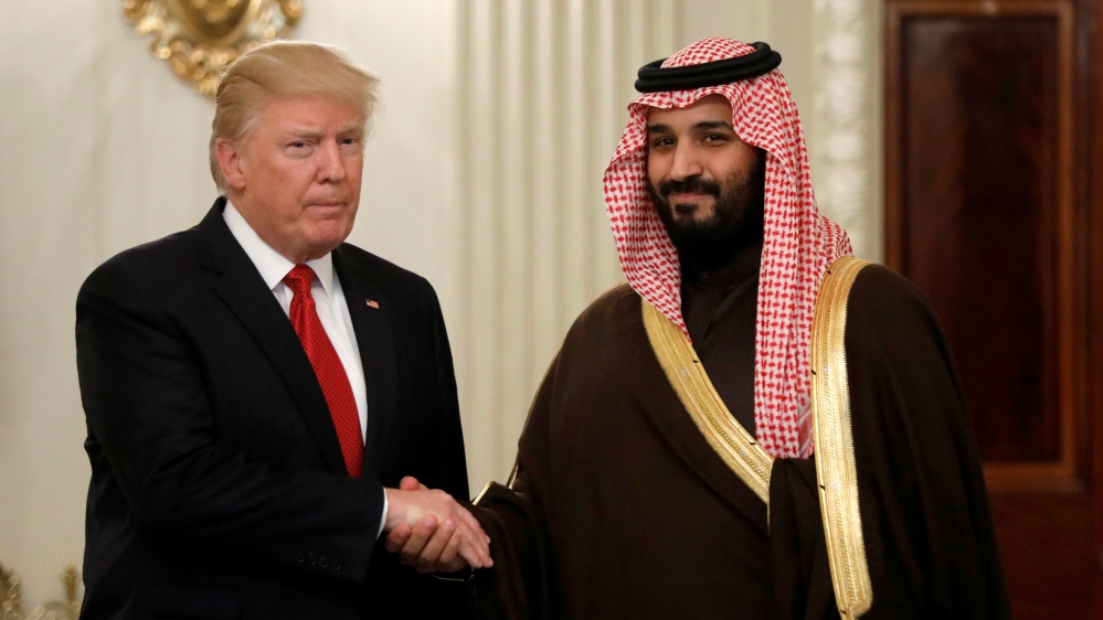 Trump meets Saudi crown prince at the White House in Washington