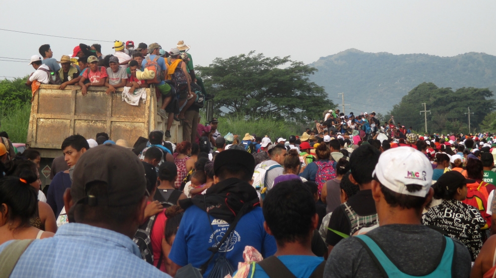 Thousands of migrants and refugees are making their way north through Mexico [Sandra Cuffe/Al Jazeera] 