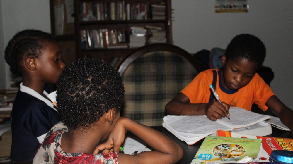 The children are required to go to school to participate in the dance classes [Linus Unah/Al Jazeera] 