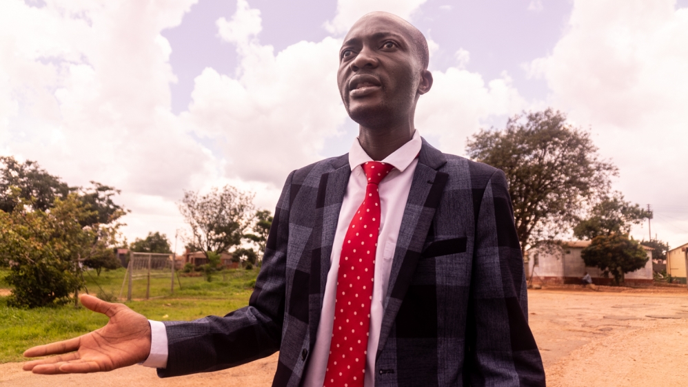 Activist Ngulube has carried several wounded protesters to hospitals [Tendai Marima/Al Jazeera]