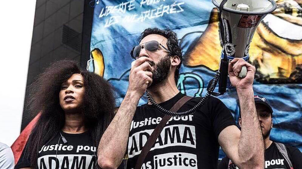 Youcef Brakni is one of the few minorities who has attended yellow vest protests [Courtesy: Comite Adama]