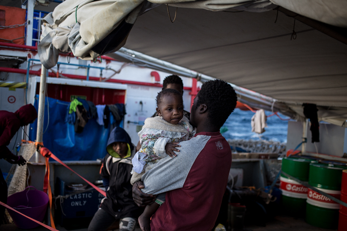 Live onboard the Dutch-flagged rescue vessel Sea Watch 3 is hard and frustrating for the 32 migrats rescued from the sea on the 22 December 2018. They are onboard without knowing what their destinatio