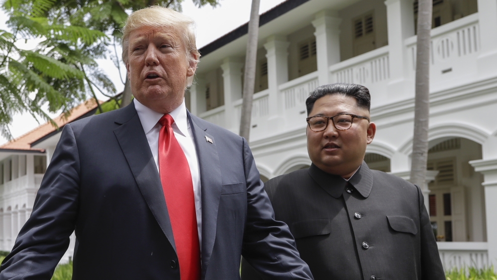 U.S. President Donald Trump and North Korea leader Kim Jong Un
