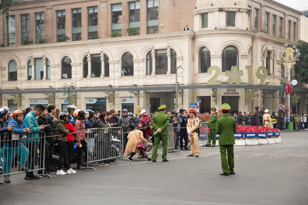Security has been beefed up in Hanoi in the lead-up to the summit which takes place on Wednesday and Thursday. [FAras Ghani/Al Jazeera]