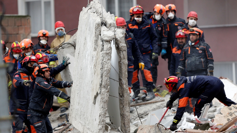 Turkey Istanbul building collapse