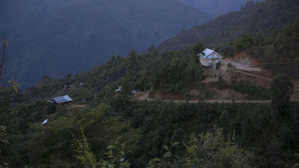 A church in Myanmar's Chin State - many Chin are Christian and say the government makes it difficult for them to practise their religion [File: Gemunu Amarasinghe/AP]