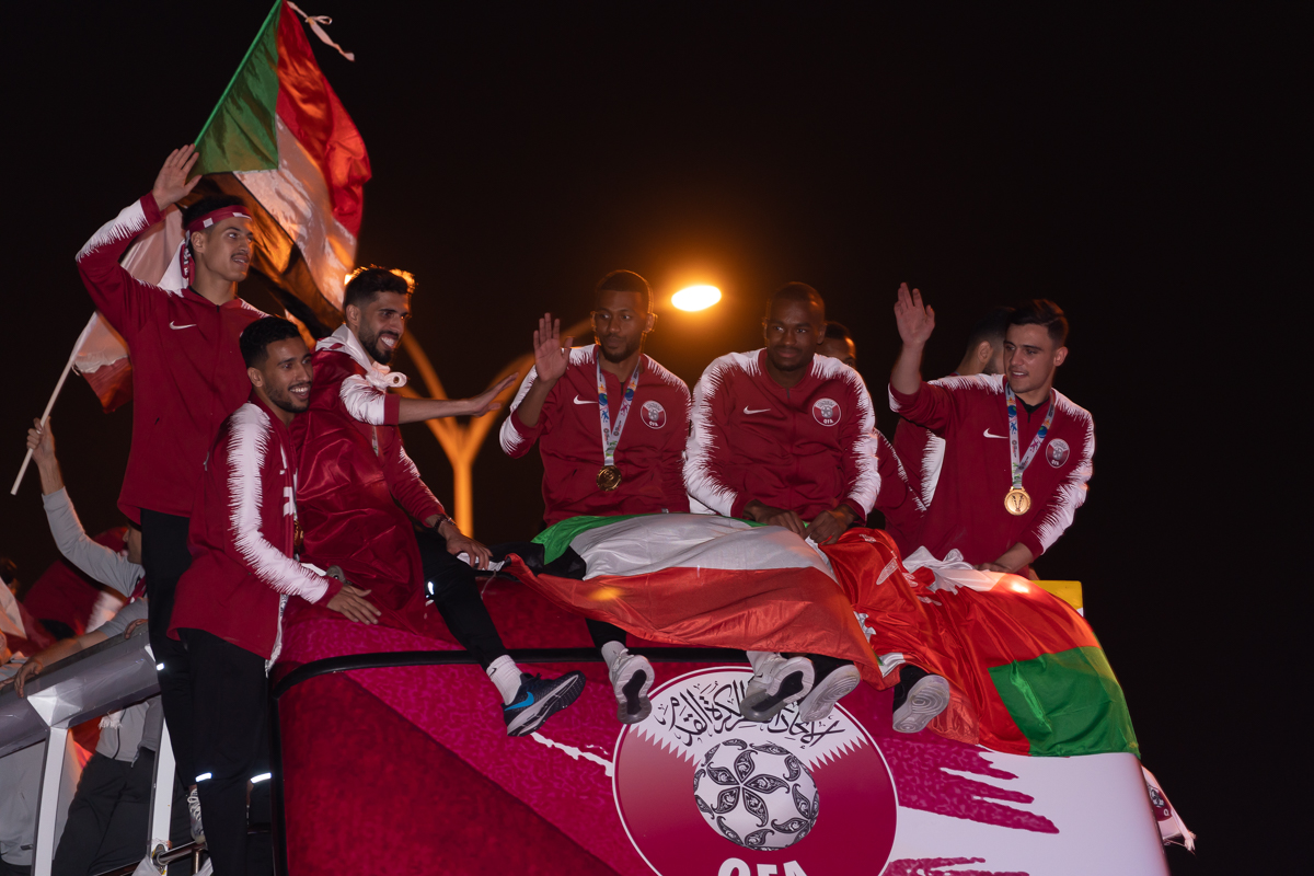 Qatar welcomes Asian Cup football champions home [Sorin Furcoi/Al Jazeera]