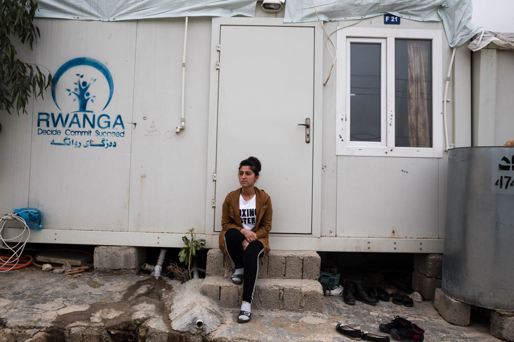 “I love life and I don''t hate anyone. I can trust and be friends with all who want to help the others, regardless of their faith, race or gender.’’ explain Husna in front of her temporary house in the