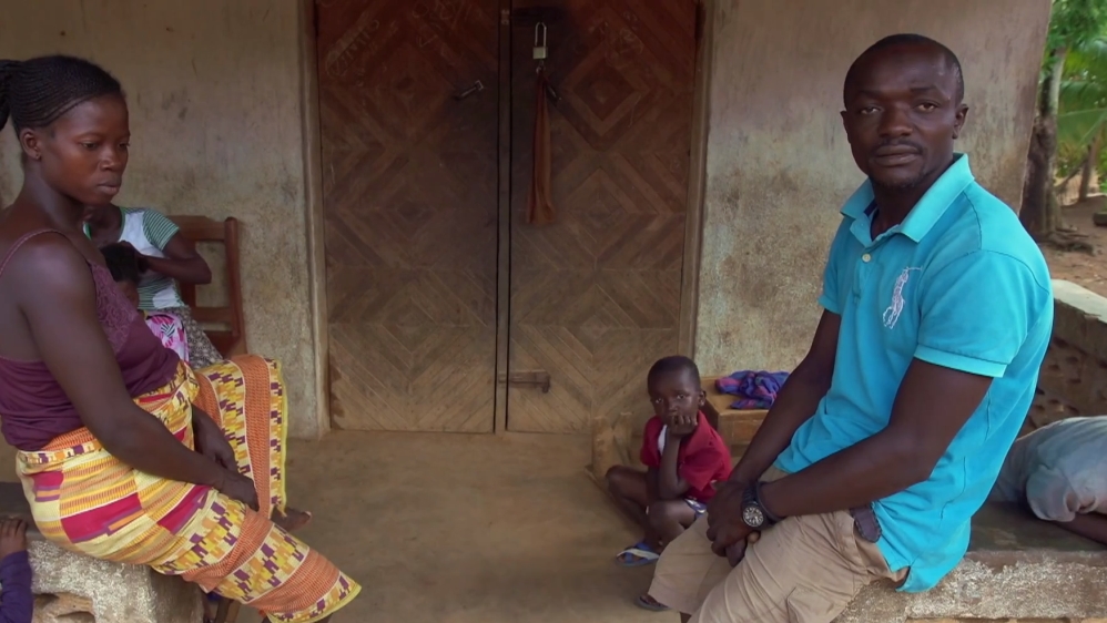 Boima and his wife [Sam Liebmann/Al Jazeera]