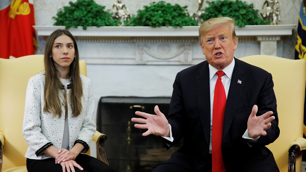 Donald Trump and Fabiana Rosales