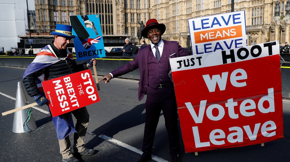 Brexit protesters - Reuters
