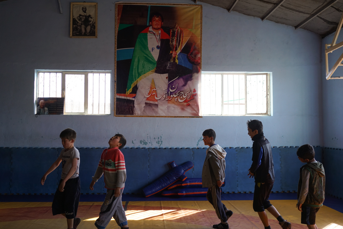 wrestling club in Kabul [Sorin Furcoi/Al Jazeera]