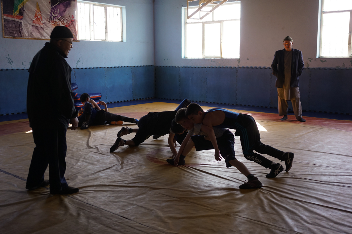 wrestling club in Kabul [Sorin Furcoi/Al Jazeera]
