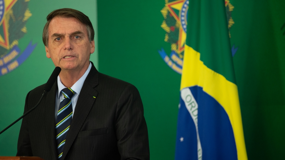 President Bolsonaro Holds a Press Conference with Juan Guaido
