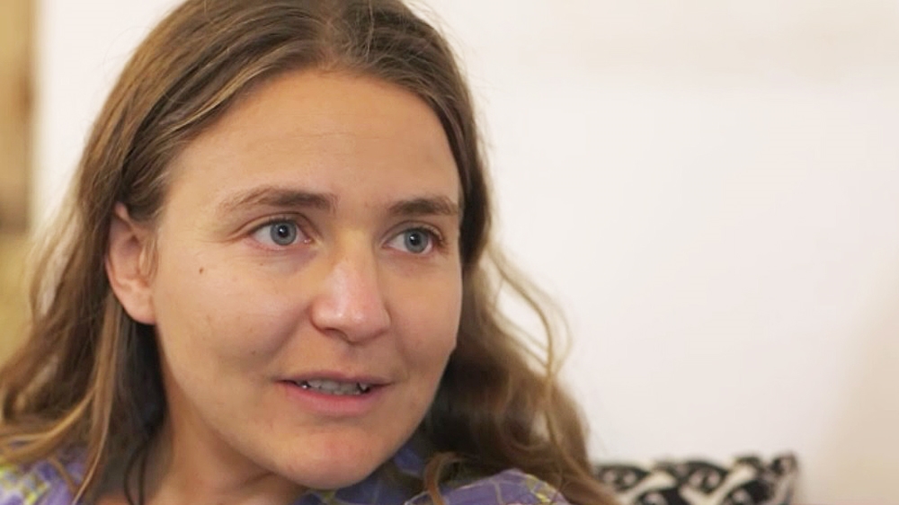 Sahar Vardi, an Israeli dissident, in her Jerusalem home [Al Jazeera]