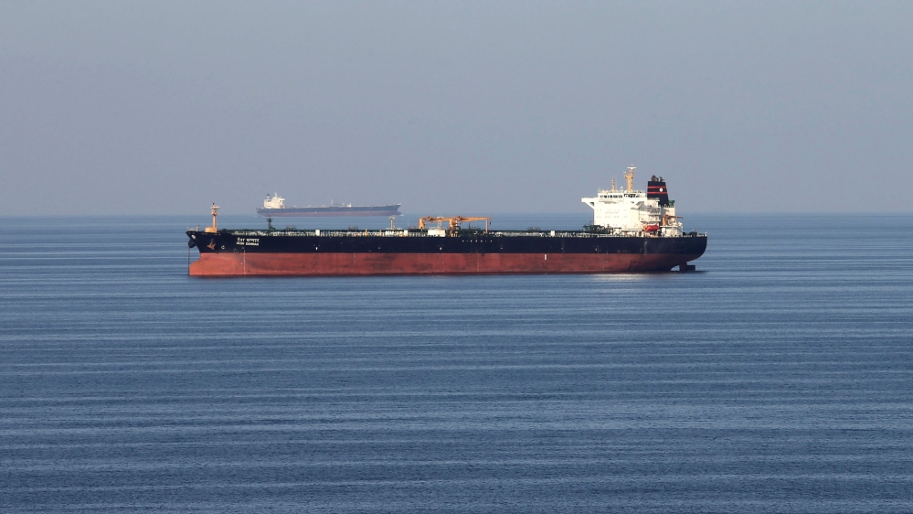 Oil tankers pass through the Strait of Hormuz, December 21, 2018