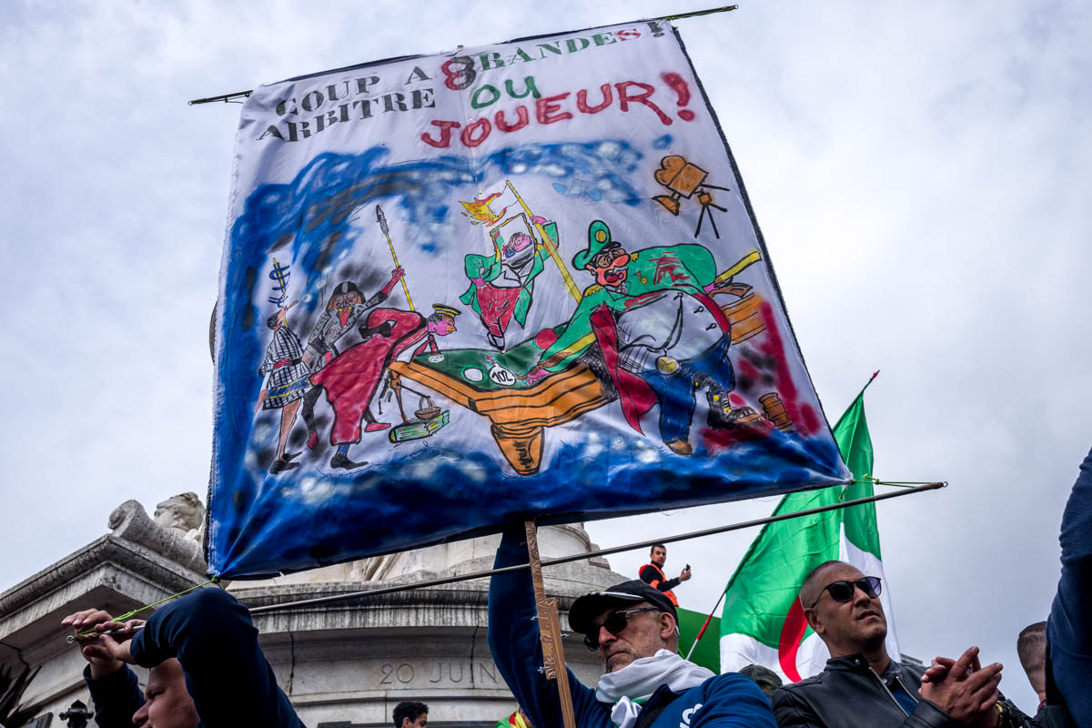 Algerian protest in Paris [Omar Havana/Al Jazeera]