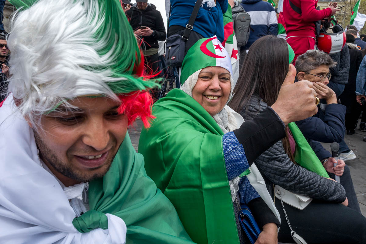 Algerian protest in Paris [Omar Havana/Al Jazeera]