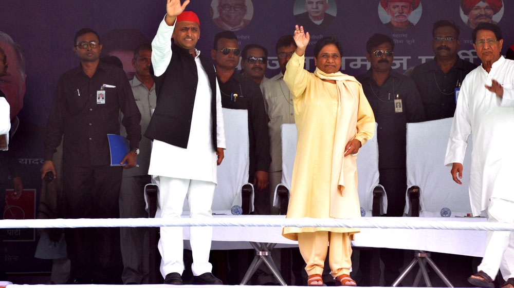 Akhilesh Yadav and Mayawati