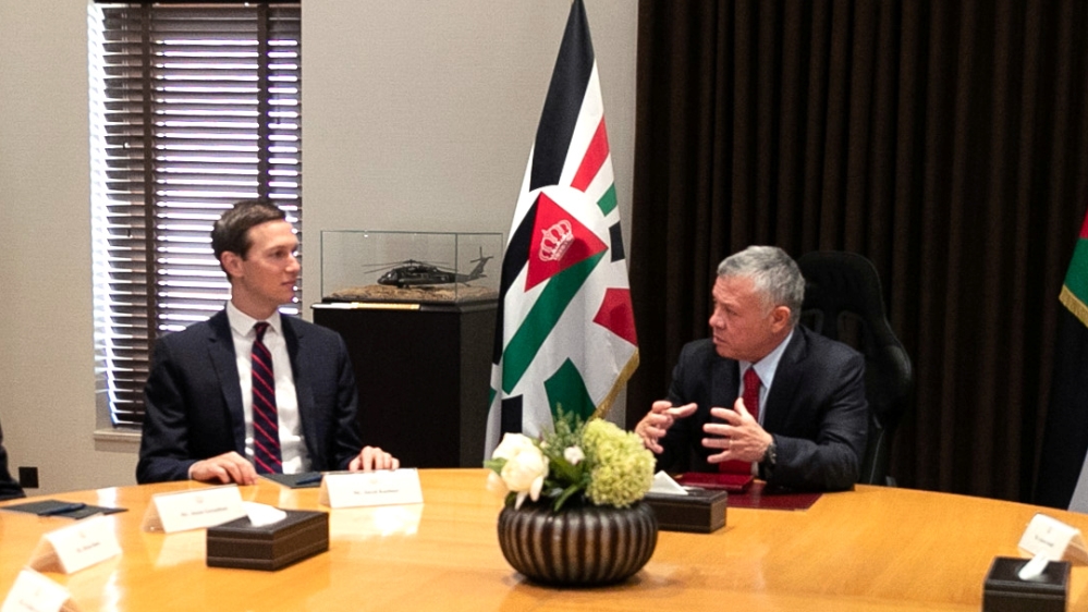 Jordan''s King Abdullah meets with Senior White House Advisor Jared Kushner in Amman