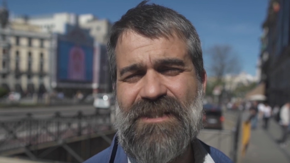 This voter says he went to the ballot box 'to block the fascists' [Sandra Gathmann/Al Jazeera]