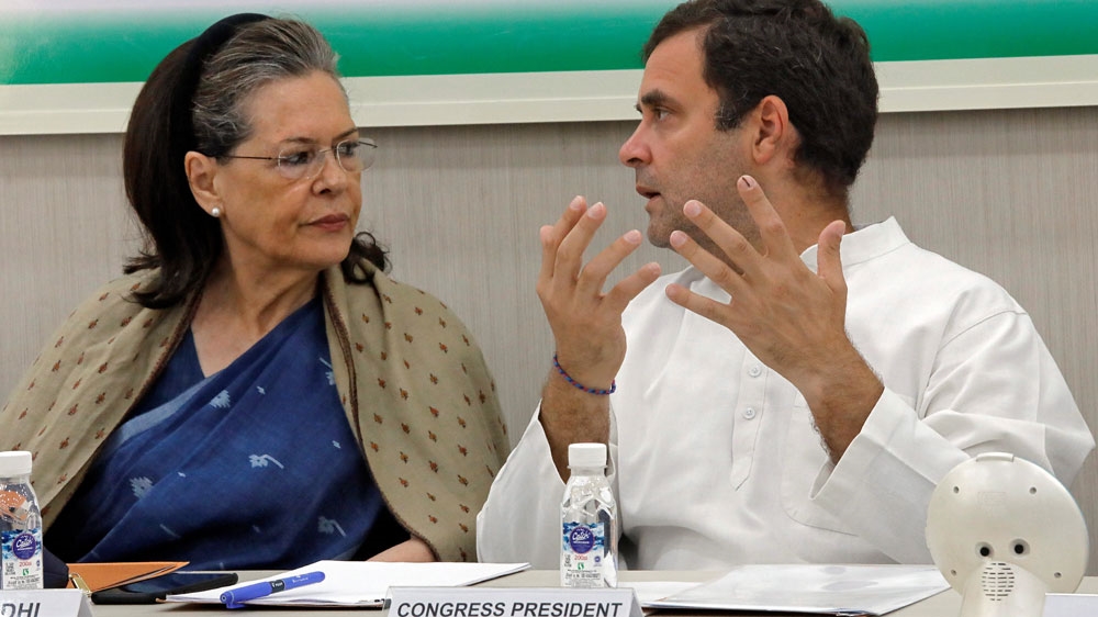 Rahul and Sonia Gandhi
